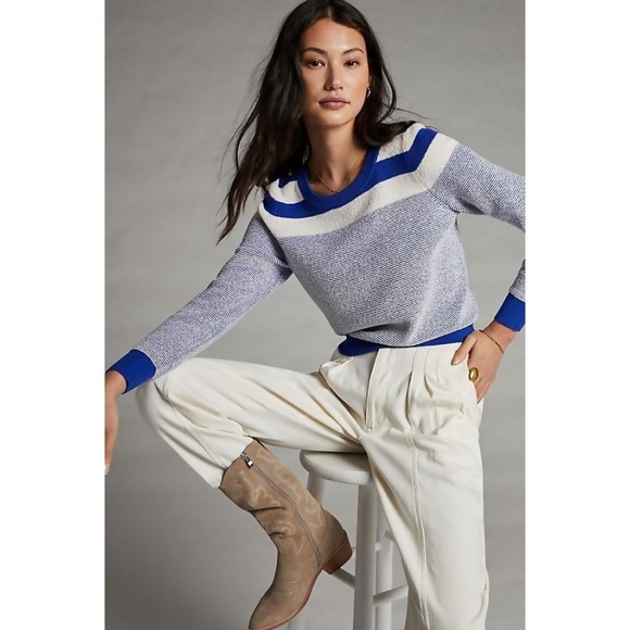 Anthropologie Sweaters - Anthropologie Maeve Paulina striped sweater, XS like new